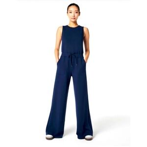 Like NEW SPANX AirEssentials
Sleeveless Jumpsuit - Navy Blue